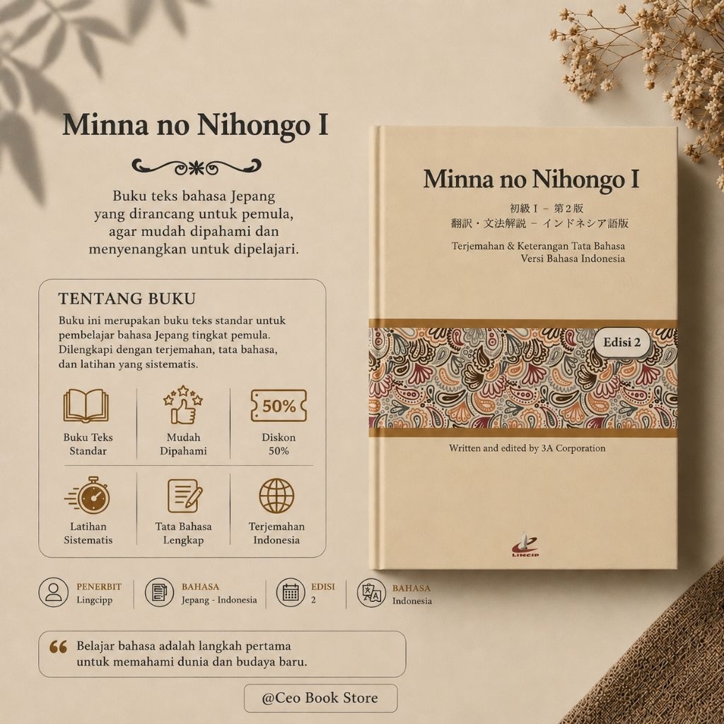 BUKU MINNA NO NIHONGO 1