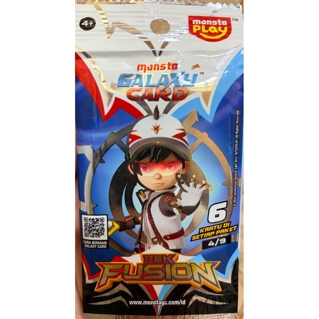 Boboiboy Galaxy Card Pek Fusion (Versi Indonesia) - Original Monsta