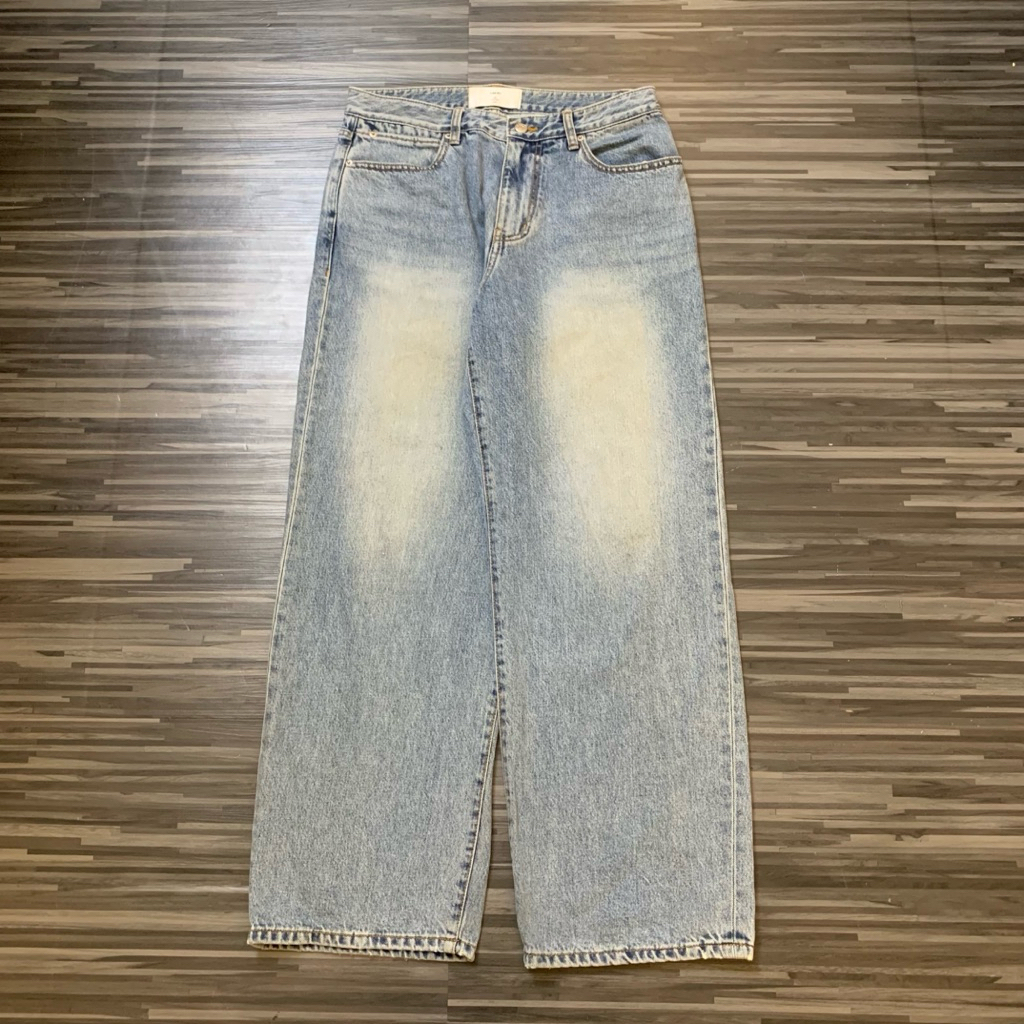 celana panjang baggy jeans washed LAB101 second original