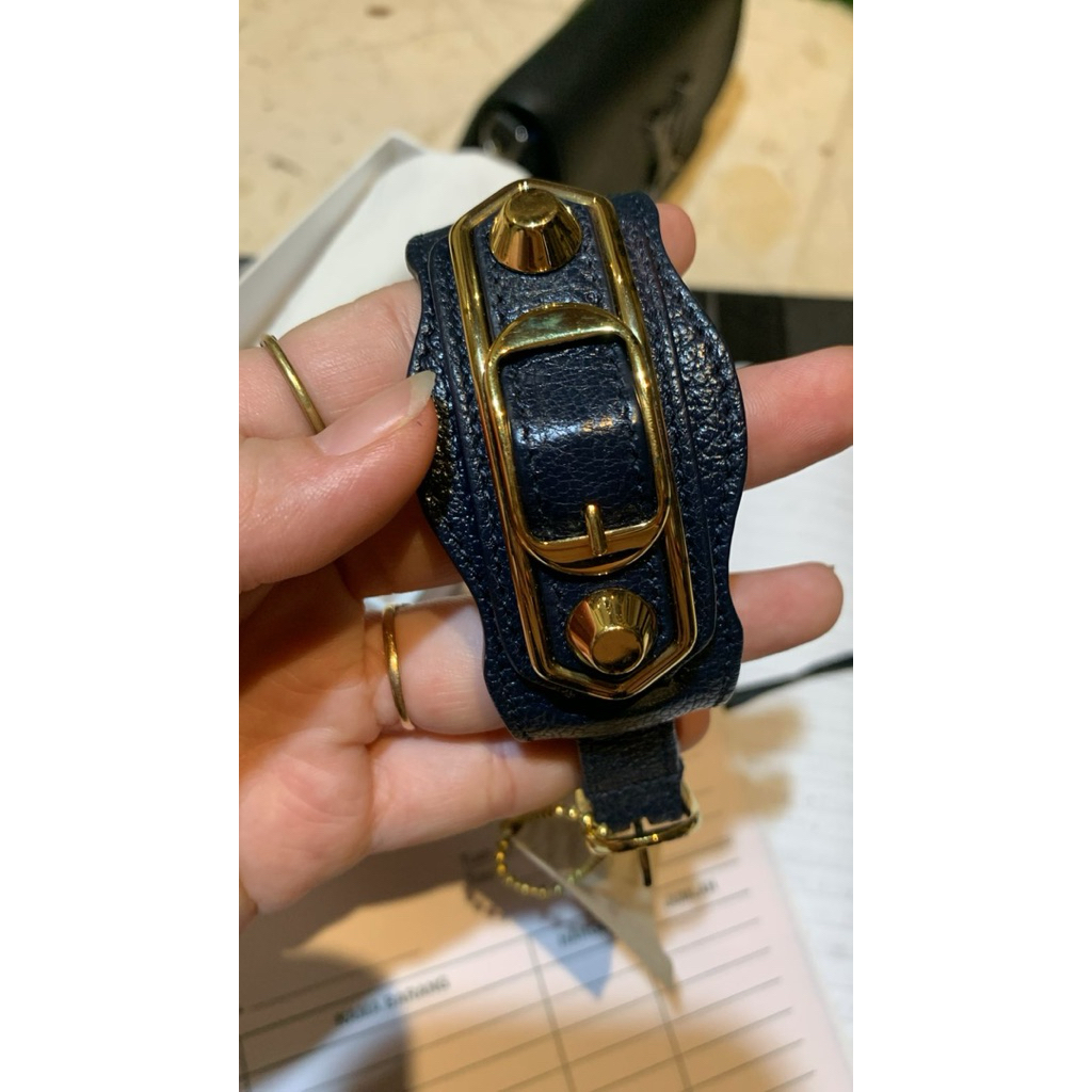 Preloved Authentic Balenciaga Bracelet - Dark Blue