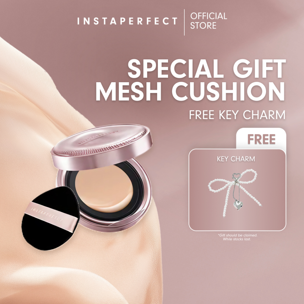 Instaperfect Skin Glow Cover Mesh Cushion High Coverage Formula Dilengkapi dengan SPF 50+ / PA++++  