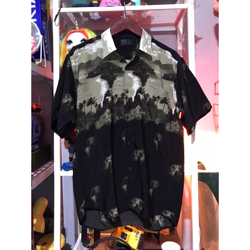 kemeja christian-dior vintage hawaii second