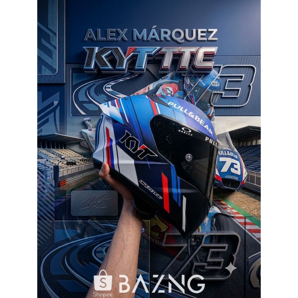 Helm KYT TT Course Repaint Alex Marquez Second