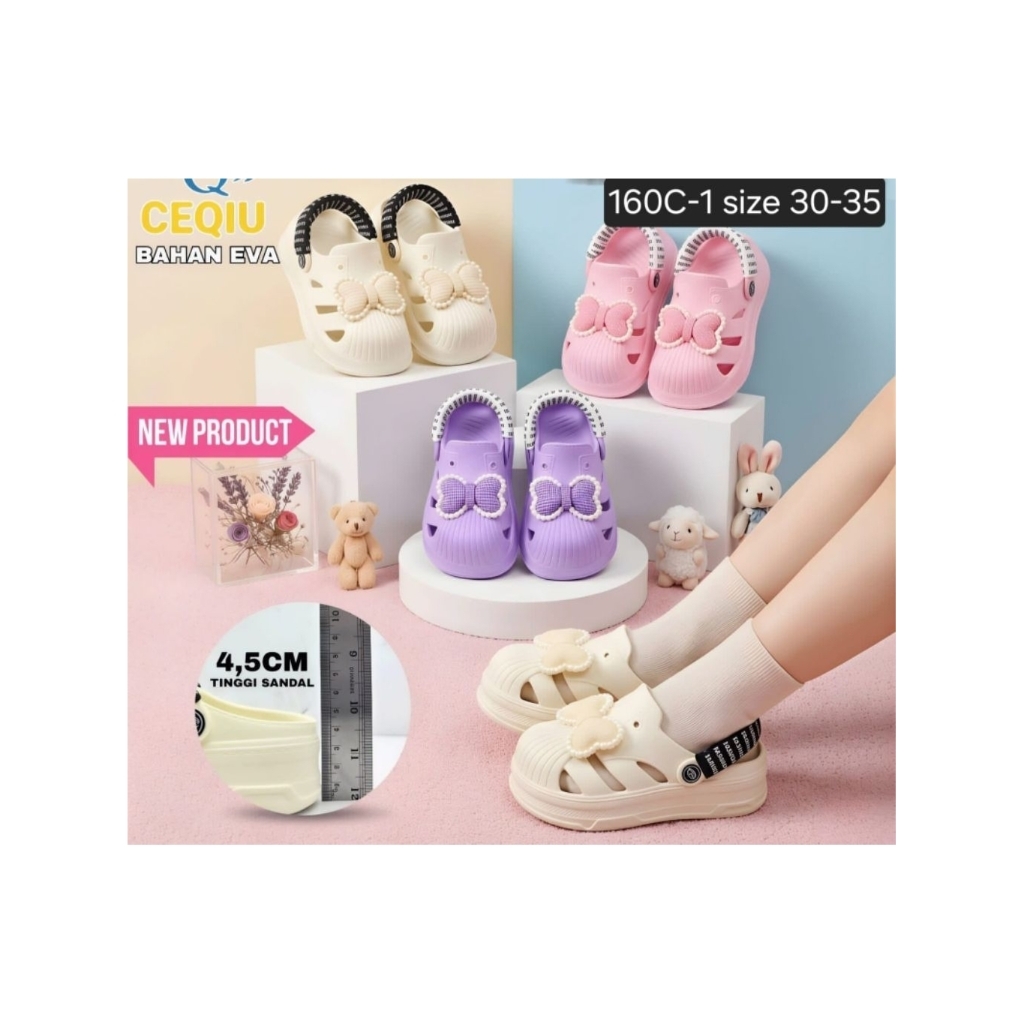 SANDAL BAIM ANAK CEWEK FASHION PITA RINGAN  CEQIU 160C-1/219