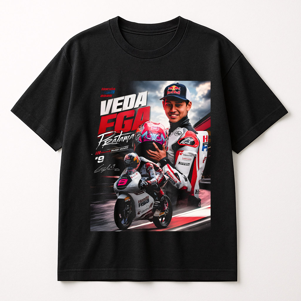 KAOS VEDA EGA PRATAMA MOTOGP MOTO3 INDONESIA