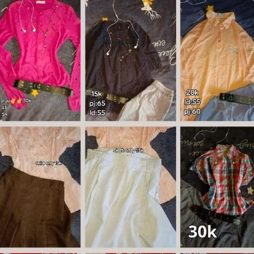 preloved baju alt grunge scene emo goth