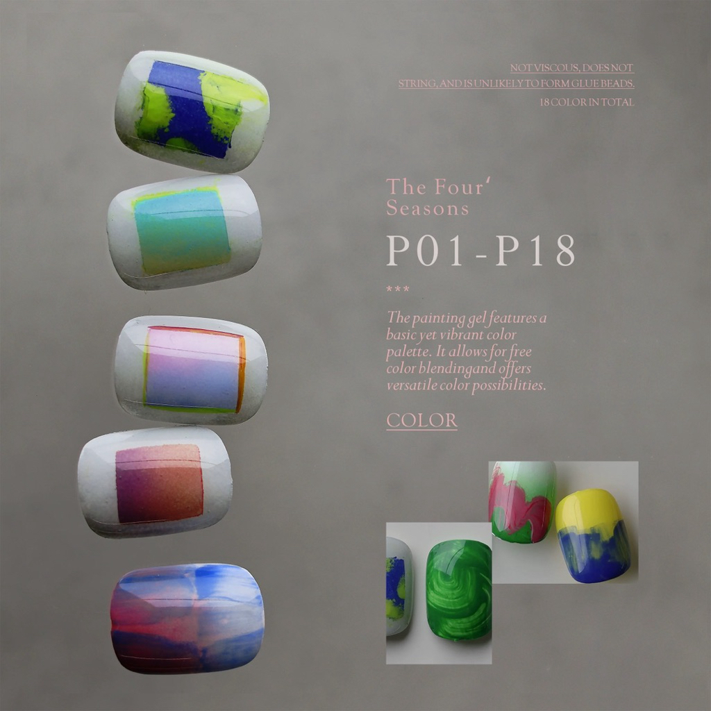 BOUVO - PAINTING GEL SET 18 COLORS