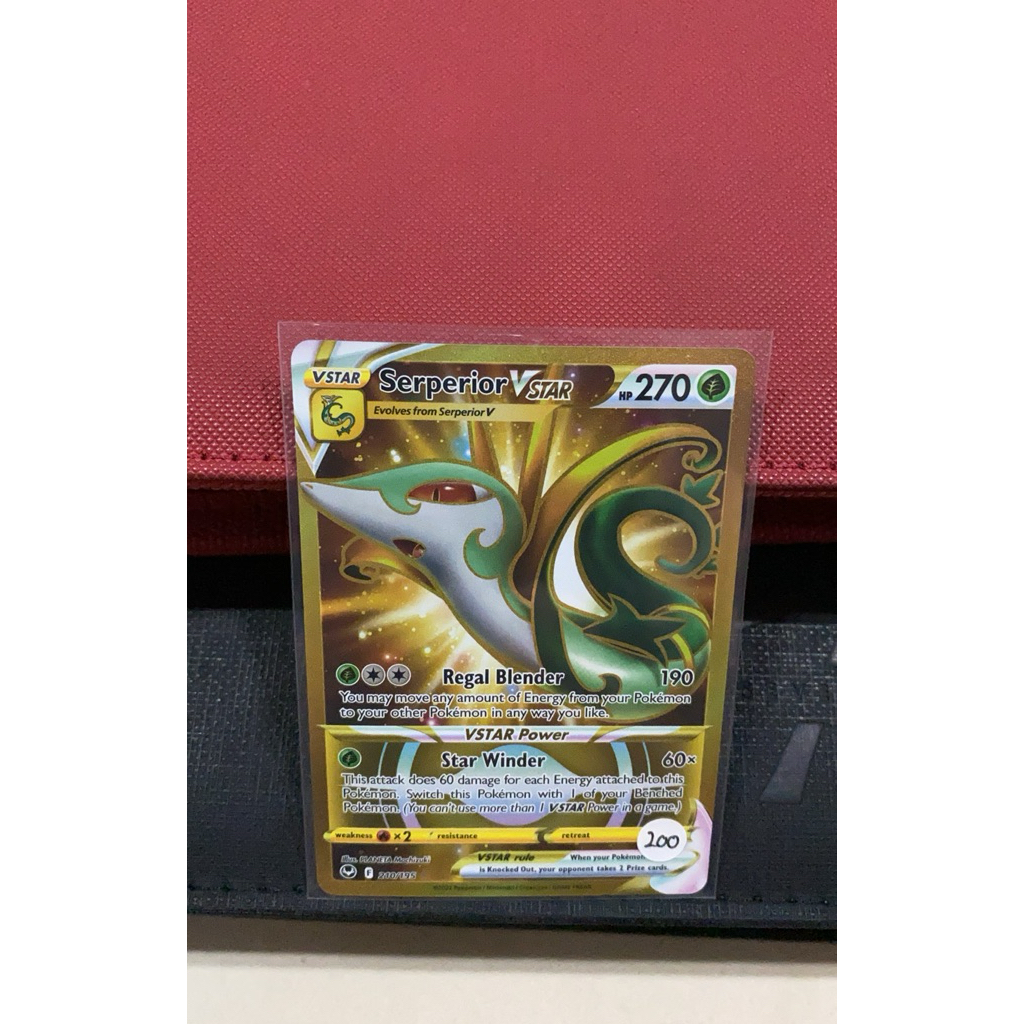 Kartu Pokemon English Serperior VStar Gold