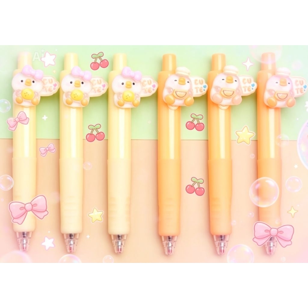 Pen bebek kuning penjepit kertas