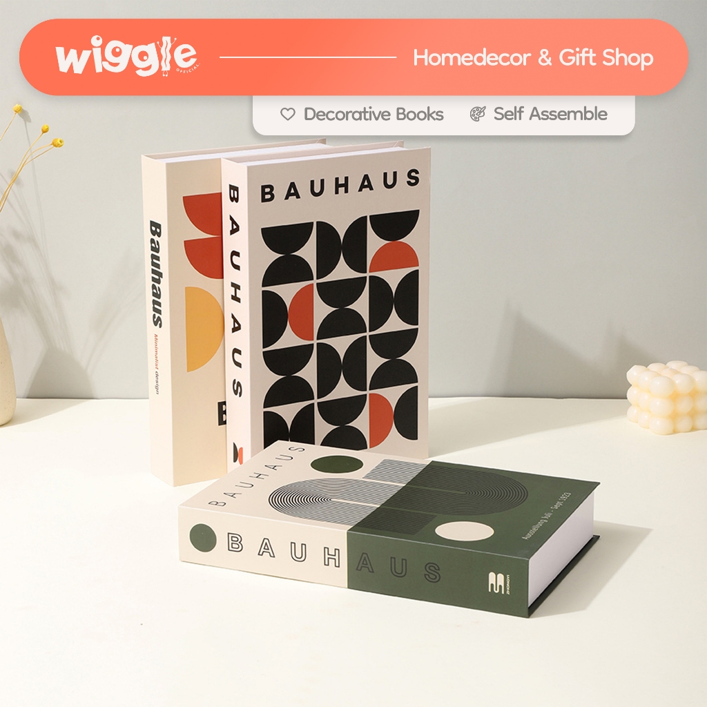 Wiggle Dummy Books City Series Aesthetic Buku Pajangan Lemari Dekorasi Rak Properti Foto Estetik Uni