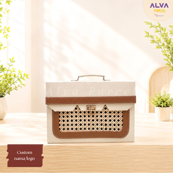 Box Album Kombinasi Rotan | Box Album Wedding | Box Album Foto 30 x20