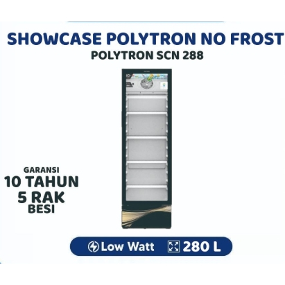 Polytron SCN 280 Showcase Pendingin 5 Rak White Lemari Pendingin Minuman SCN280 Showcase Tinggi