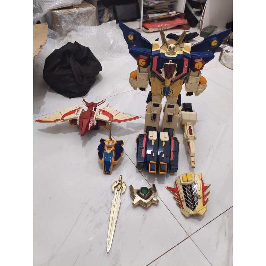 dx raijin oh megazord transformer vintage mainan robot jadul