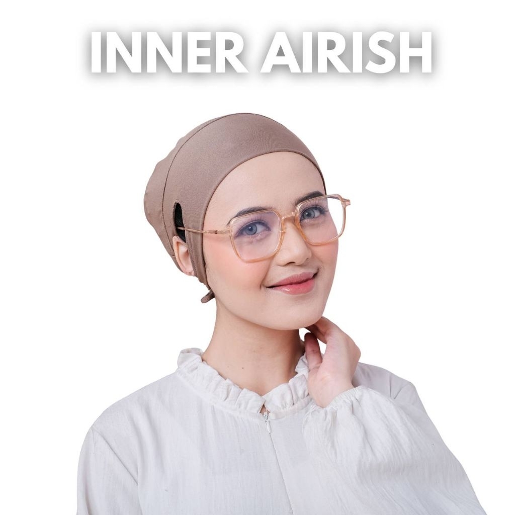 INNER AIRISH - Inner Tali Jersey Lubang Telinga Dalaman Hijab