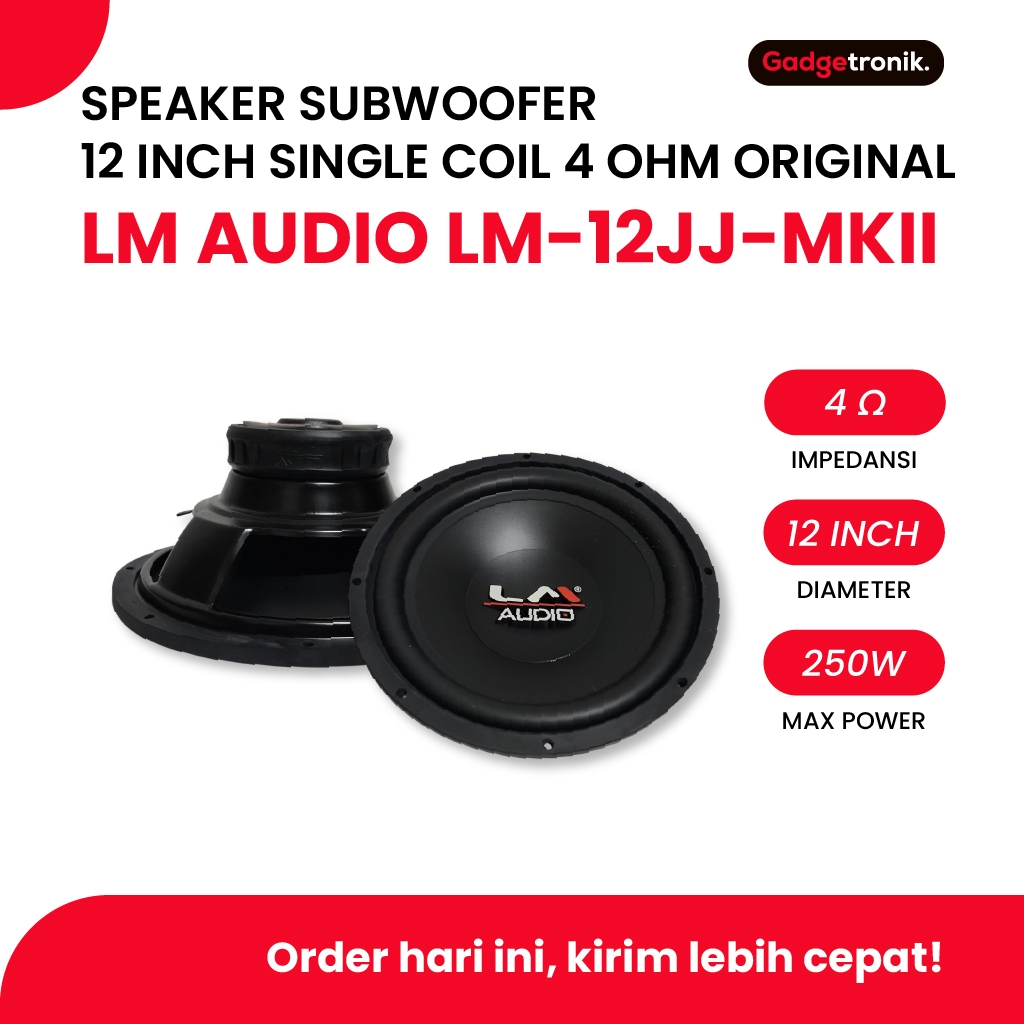 LM AUDIO SUBWOOFER SPEAKER LM-12JJ MKII LM12JJ 12 INCH BASS JEDUG ORIGINAL