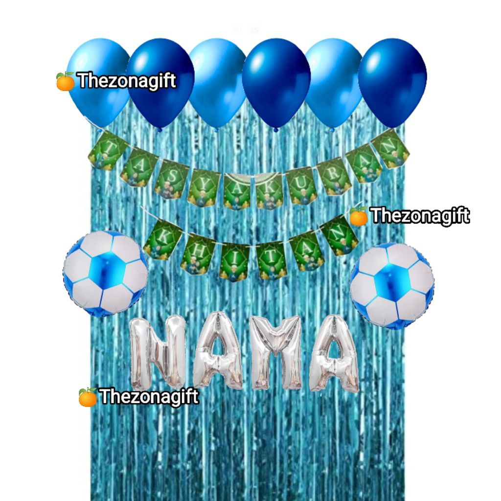 PAKET DEKORASI TASYAKURAN KHITAN|| BALON FOIL || SET DEKORASI TASYAKURAN KHITAN|| SET DEKORASI KHITA