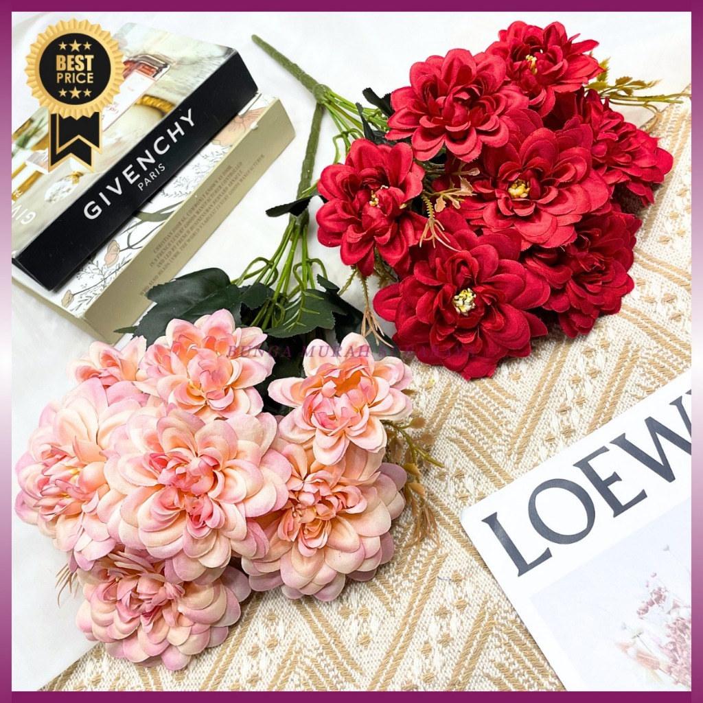 Bunga Mawar Mekar Tumpuk Premium Bunga Hias Untuk Hantaran Bunga Dekor Lamaran/Wedding Bunga Murah R