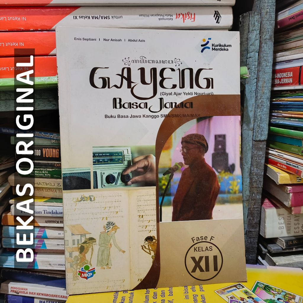 Buku Gayeng Bahasa Jawa Kelas XII 12 Fase F Kurikulum Merdeka