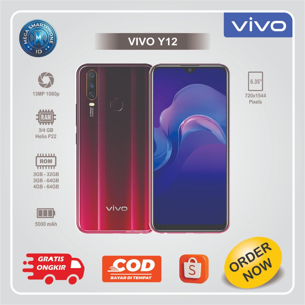 VIVO Y12 | HP Second batangan
