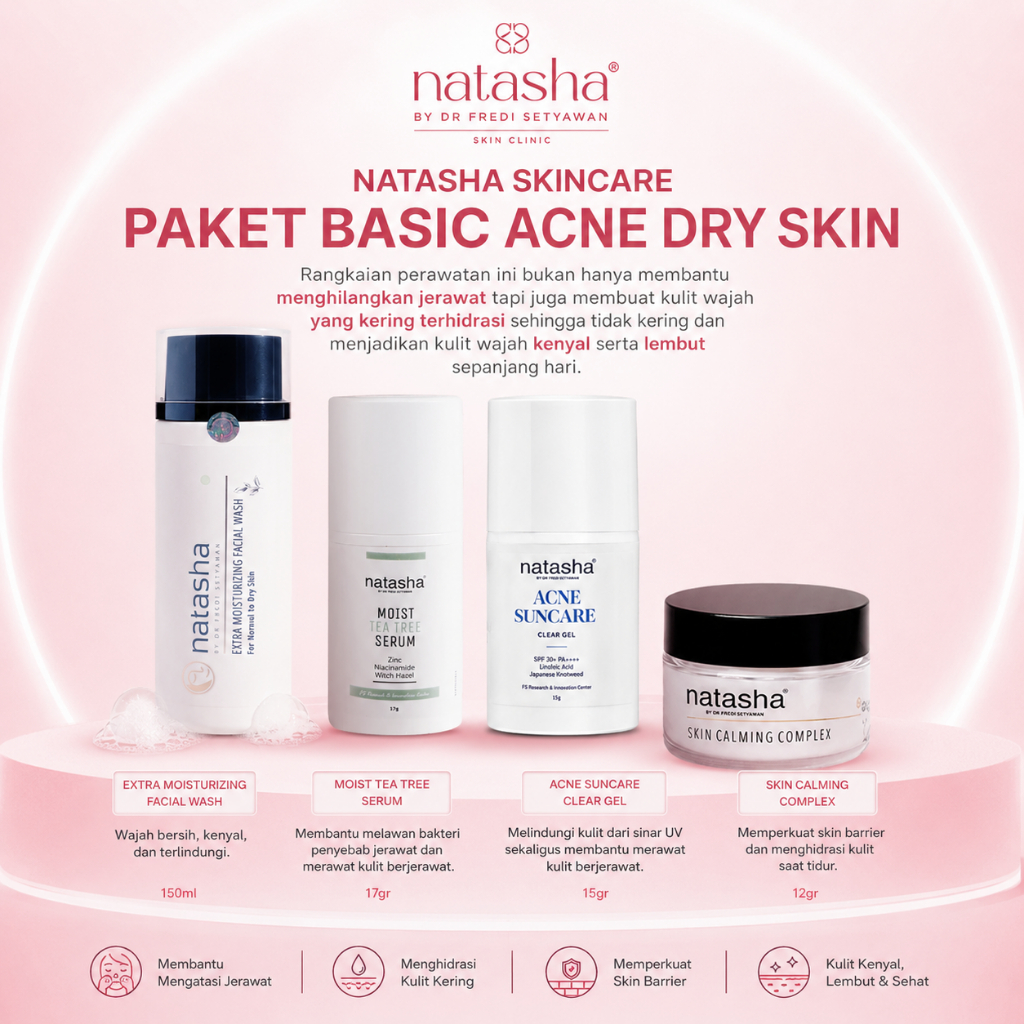 NATASHA SKINCARE PAKET BASIC ACNE DRY SKIN