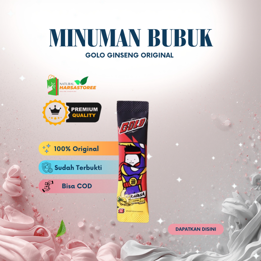 Gold Ginseng Minuman Serbuk Alami Ginseng Korea 100% Original