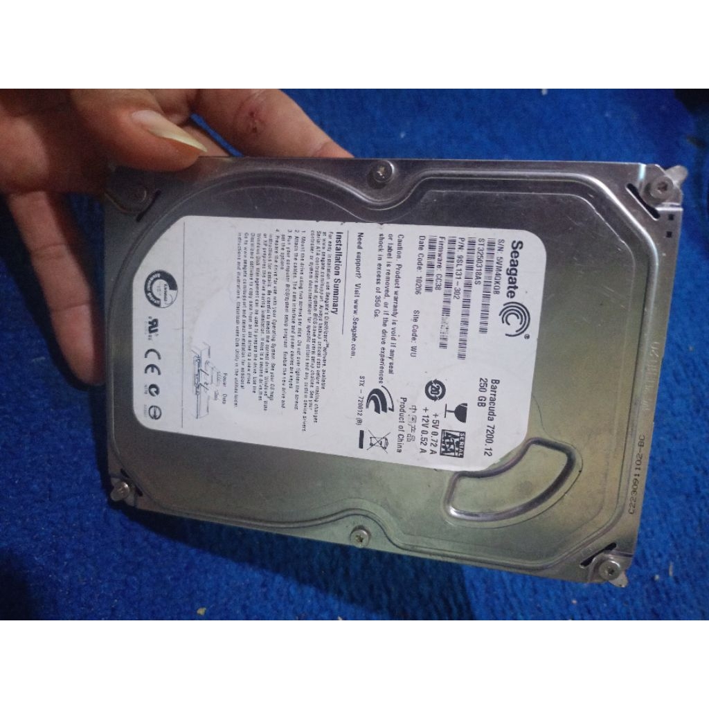 Hardisk PC Seagate tanpa PCB Board (Rusak) kapasitas random