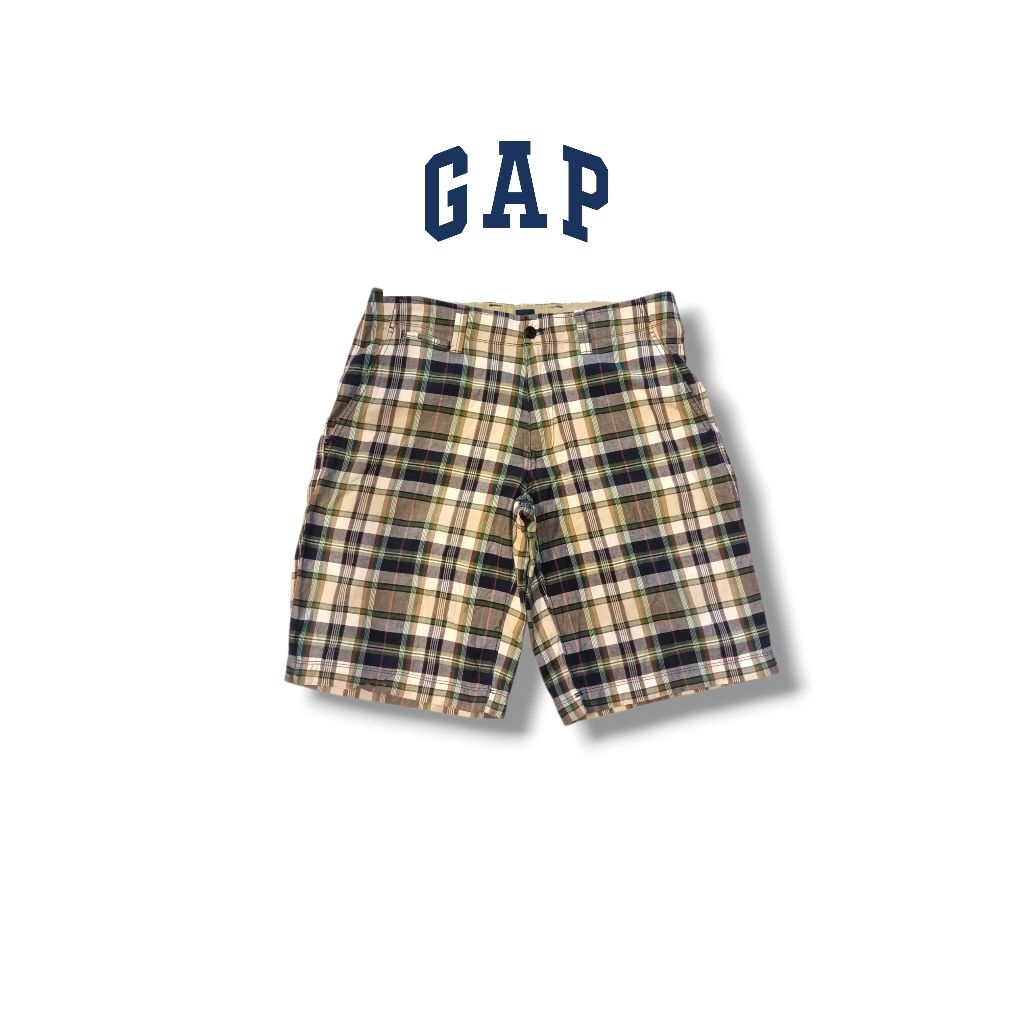 Celana Pendek Gap Madras Check Shorts Second