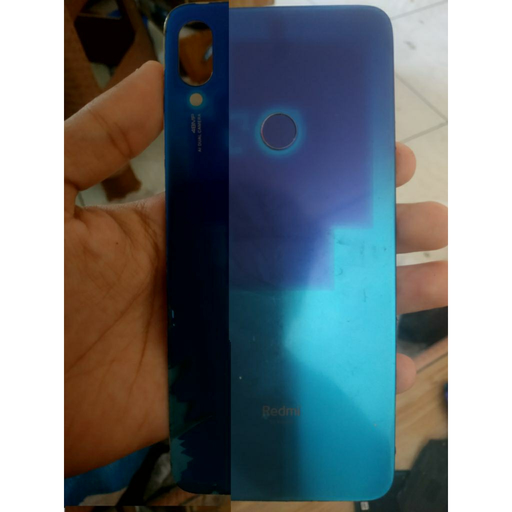 backdoor bekas redmii note 7 ada fingerprint cet menglupas dikit