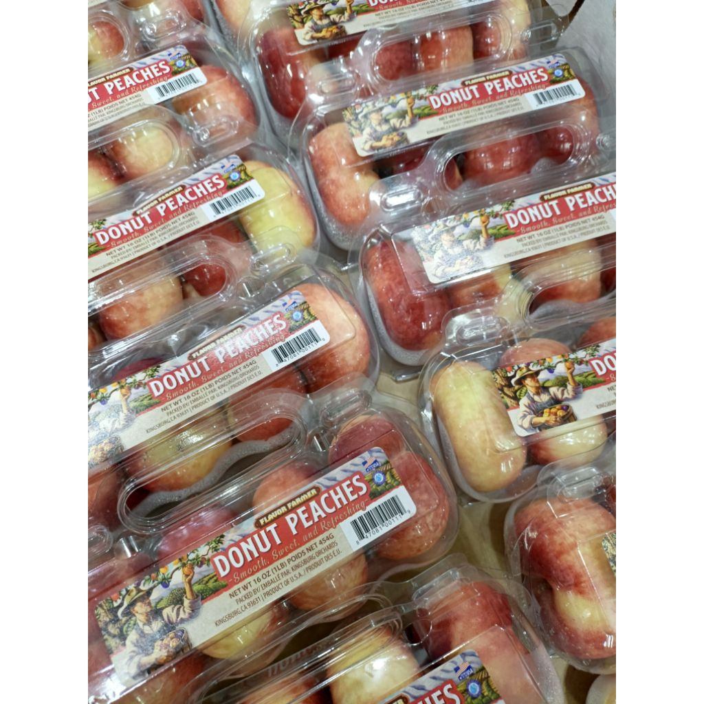 Buah Peach Donat||Peach Merah