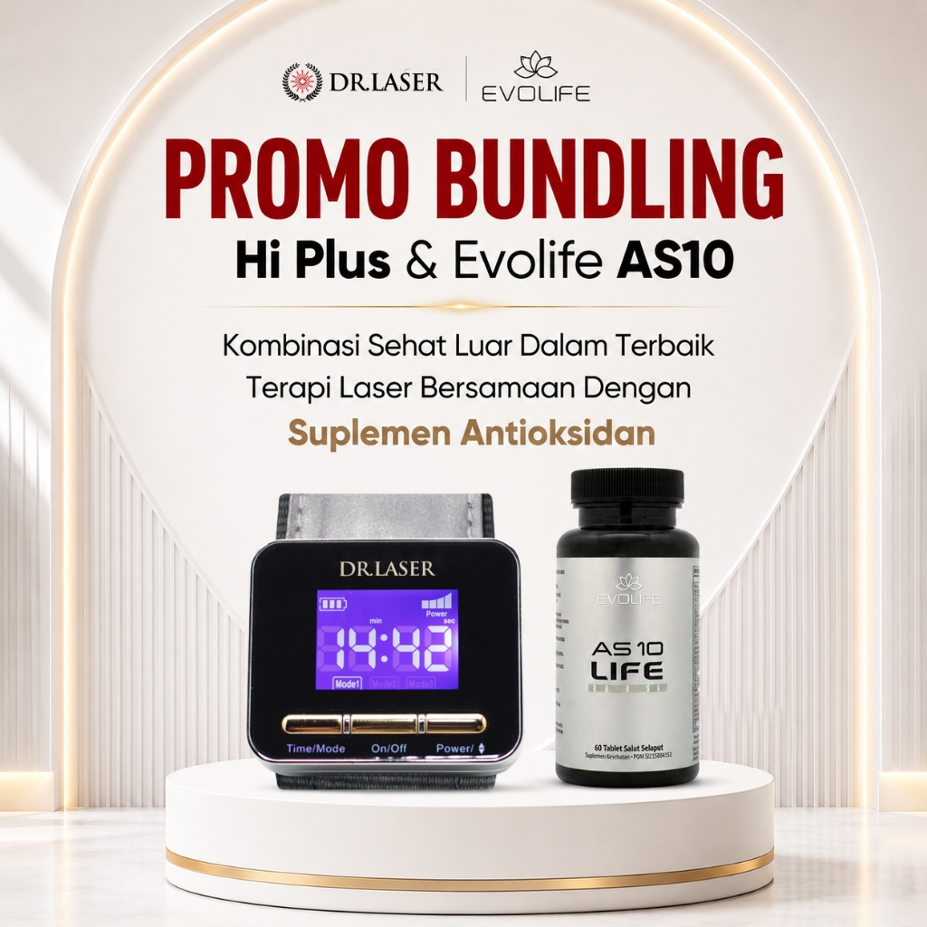 DR LASER HI PLUS ALAT KESEHATAN TERAPI LASER UNTUK KOLESTEROL DARAH TINGGI & ASAM URAT GOGOMALL OFFI
