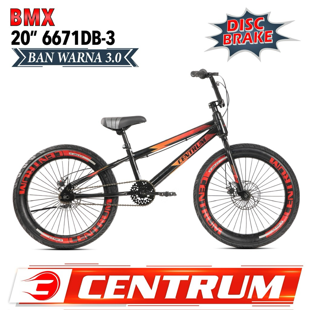 Sepeda Anak BMX 20 Inch Centrum (Rem Cakram) Ban 3.0