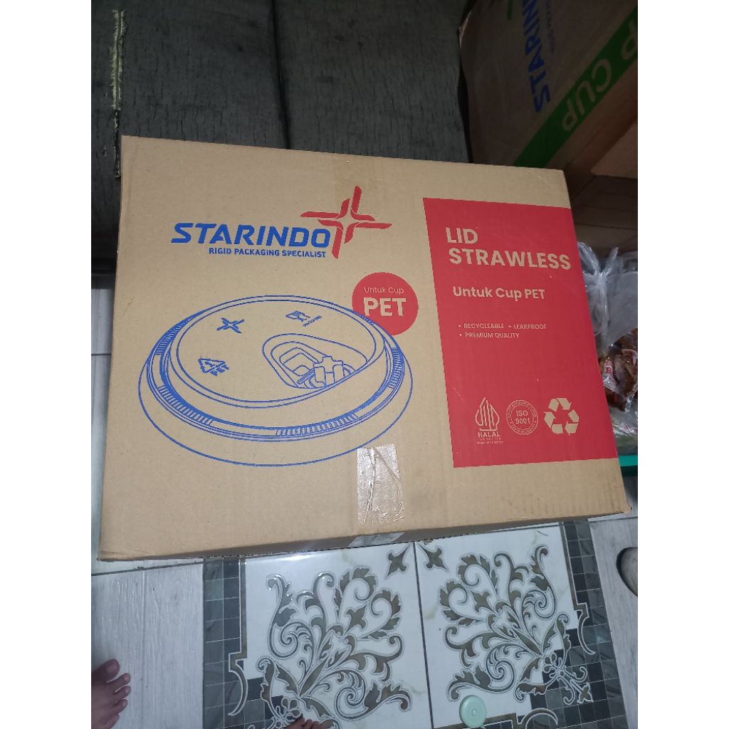 LID STRAWLESS STARINDO PET & PP