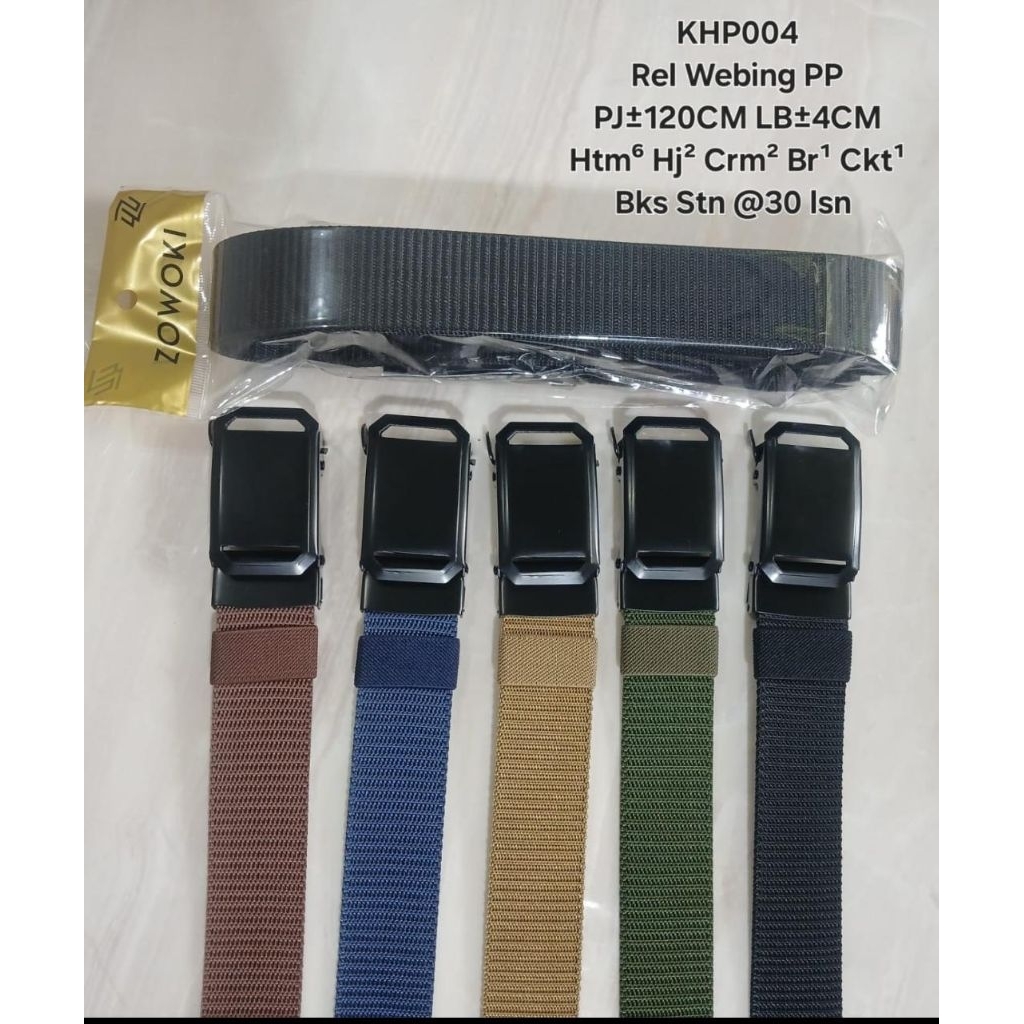 PROMOISI 12PCS IKAT PINGGANG MODEL REL BAHAN WIBING