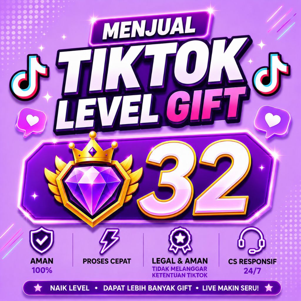 ready akun tiktok level 32