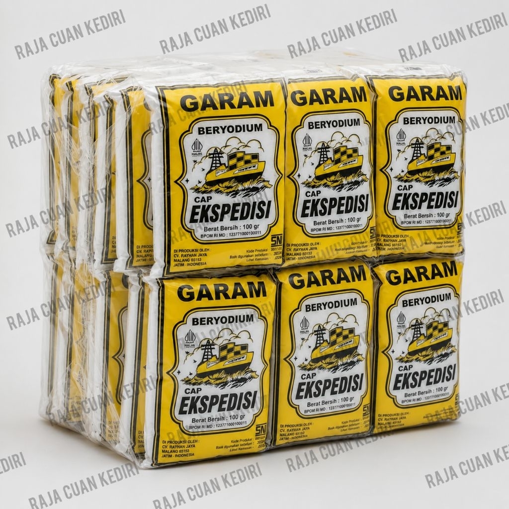 [ISI 20 ] GARAM HALUS EXSPEDISI 100 GRAM || ORIGINAL GARAM HALUS  EXSPEDISI || GARAM HALUS BER SNI |