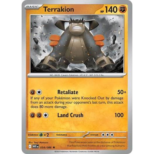 Pokemon Terrakion TCG Kartu Bulk Common