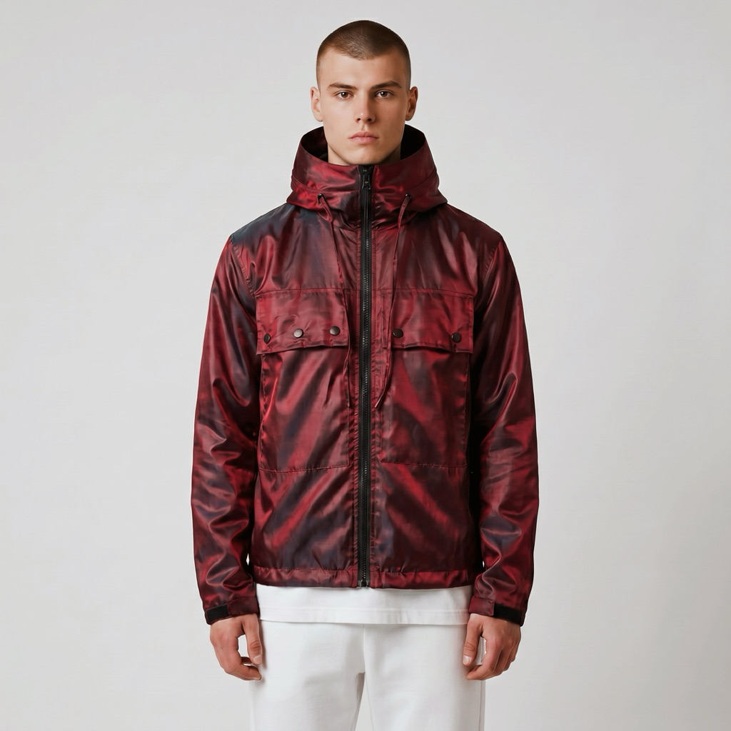 OUTFIRM - Jaket Nylon “HUBNER” Burgundy Bunglon
