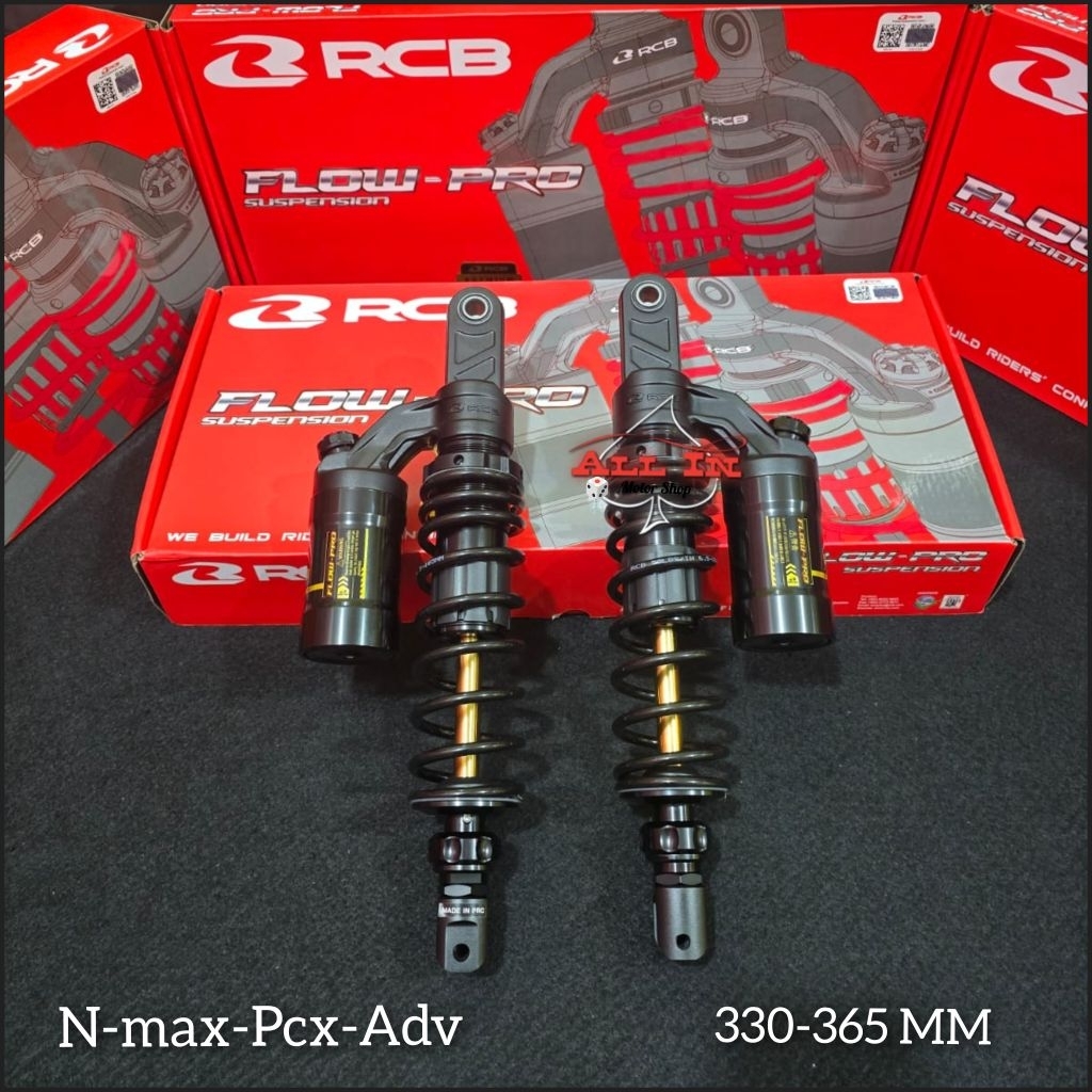 Shock shokbreaker rcb flow pro 305mm 320mm 330mm 365mm aerox  nmax old new turbo rx king pcx 160