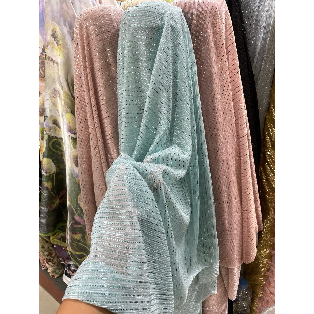 BAHAN KAIN PLISKET KOREA FLIZT/MOTIF TERBARU DAN VIRAL/BUAT DRESS MEWAH,ROK,BLUS DAN GAMIS HARGA PER