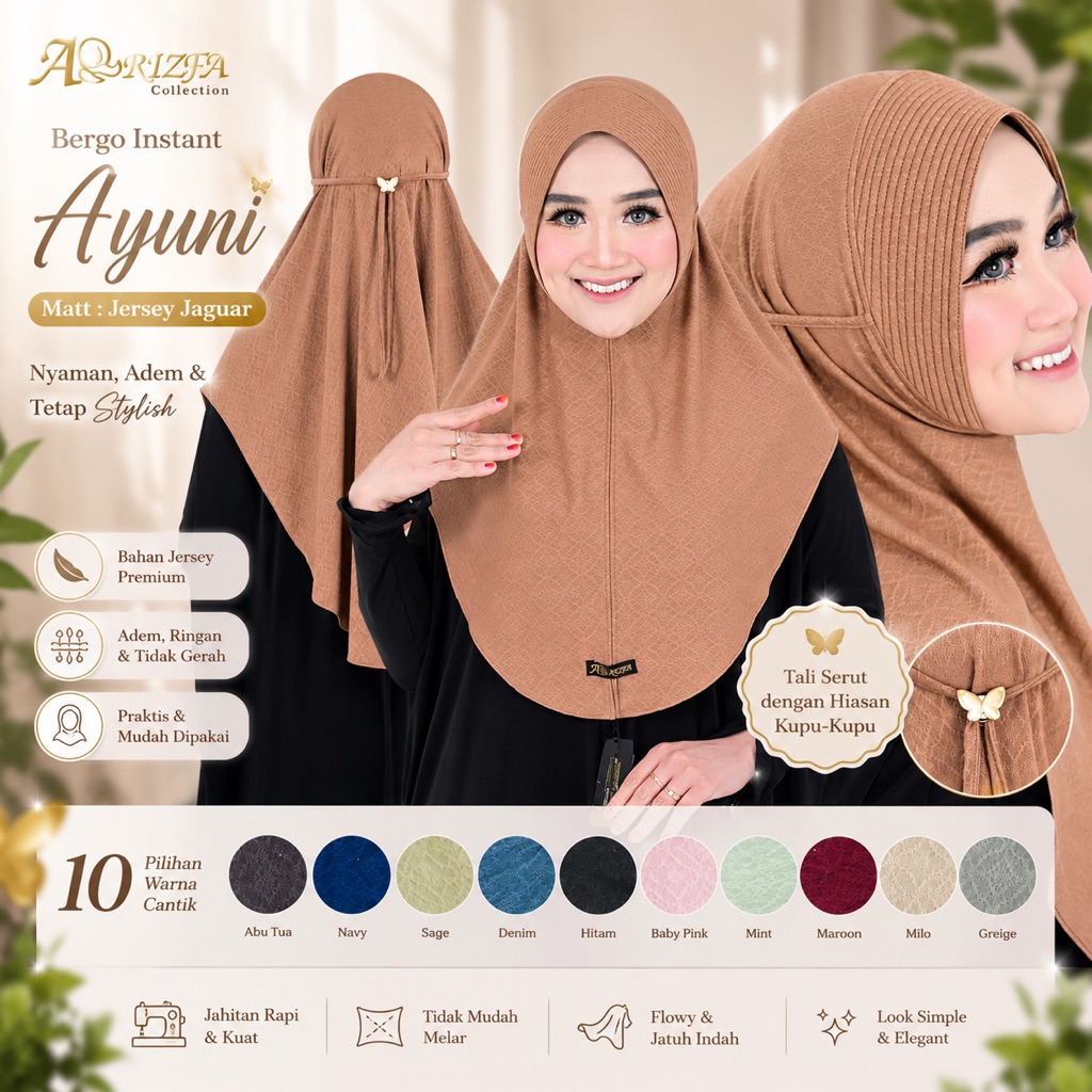ARRIZFA HIJAB INSTAN AYUNI STOPER ORI ARRIZFA