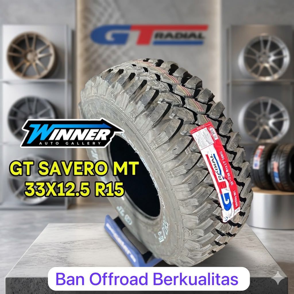 Ban Mobil 33 Ring 15 GT SAVERO MT 33X12.5 R15 Ban Mobil Feroza Taff Lancauser