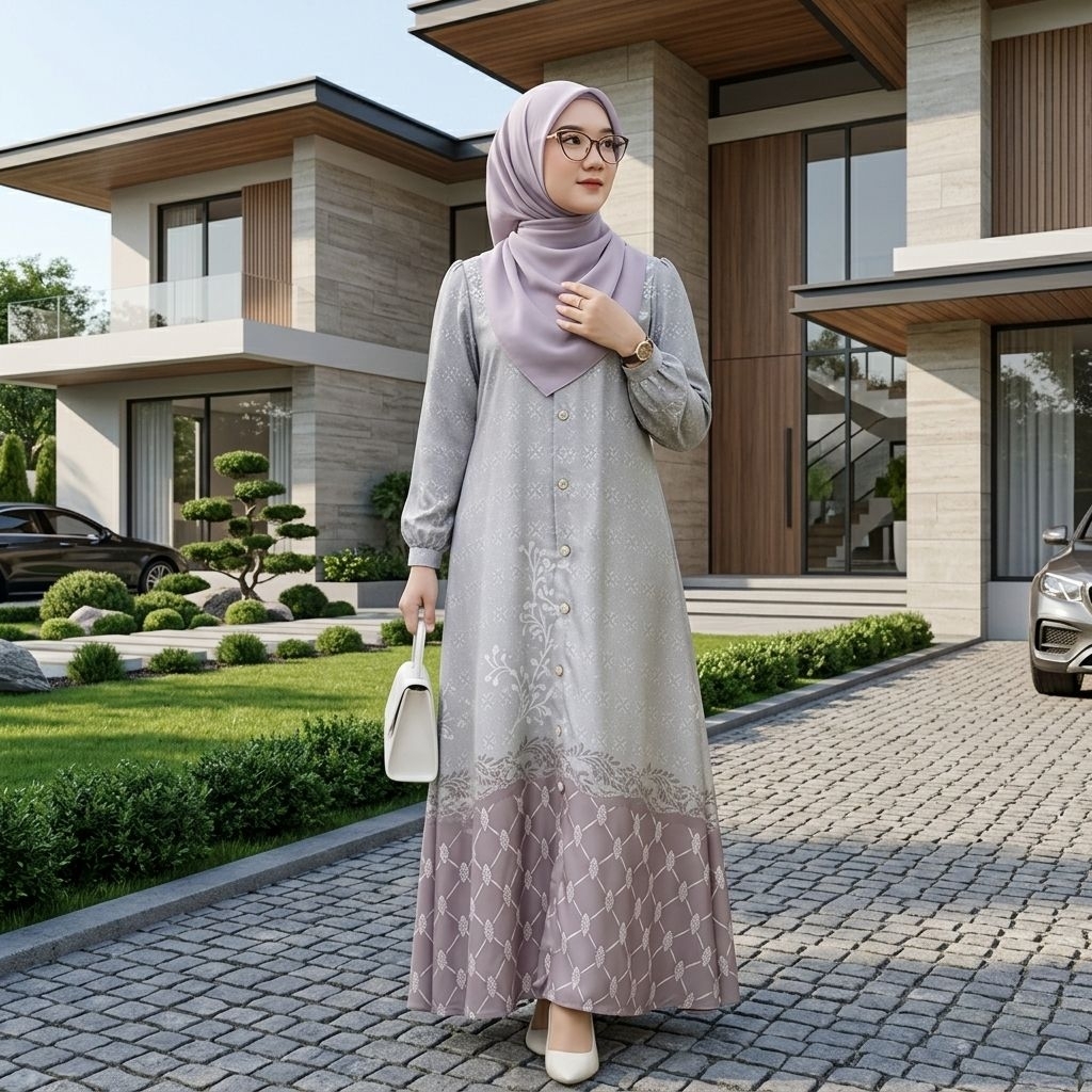GAMIS MOTIF MEWAH PRINTING ANJANI DRESS MAXMARA LUXURY
