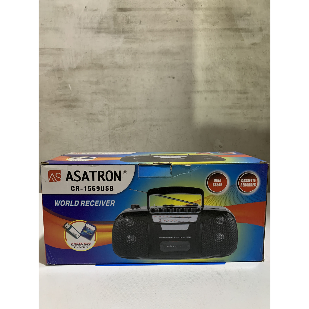 Asatron CR-1569 Radio Kaset USB Portable