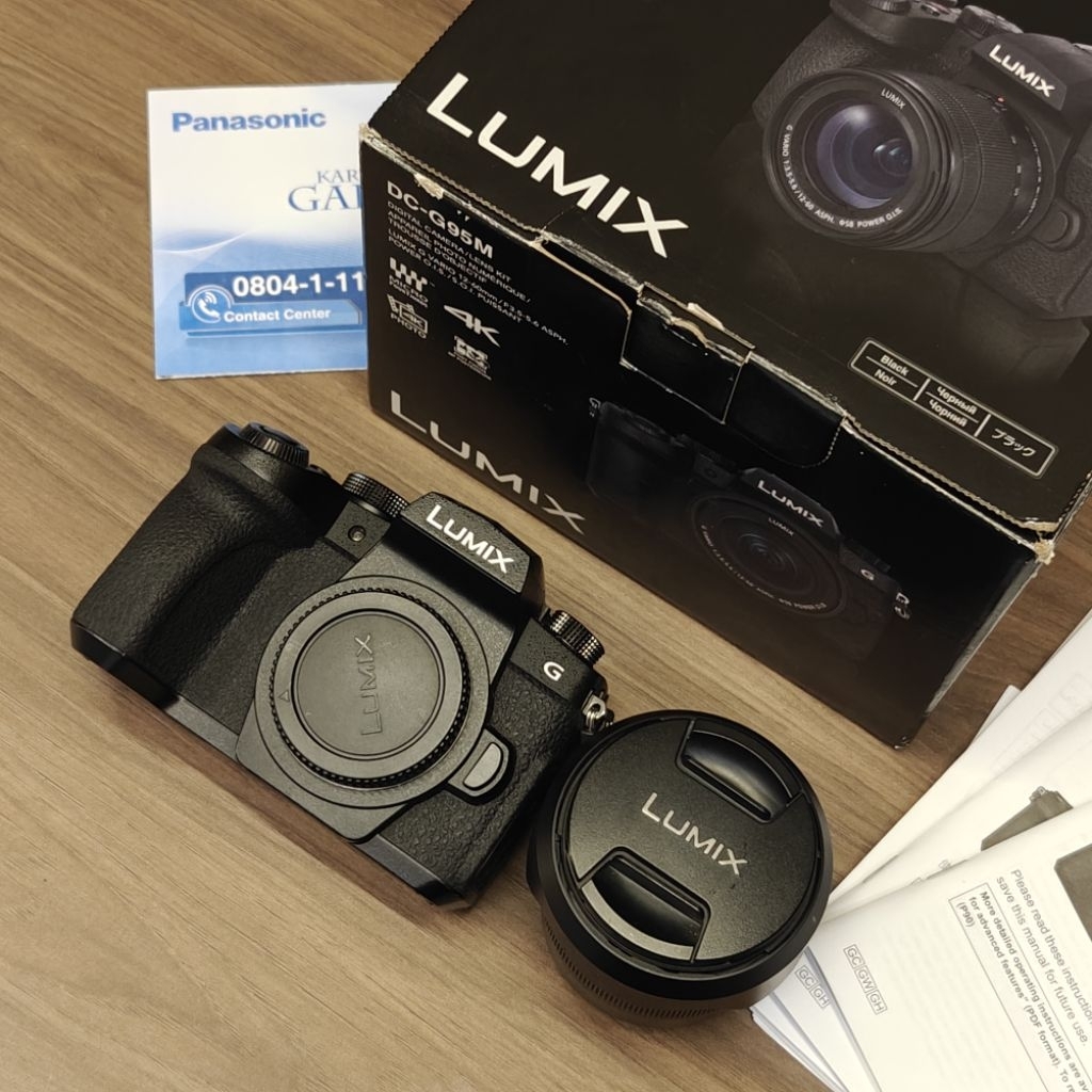 Panasonic Lumix DC-G95M Kit 12-60mm / Kamera Mirrorless Lumix G95M Resmi Indonesia Second Original