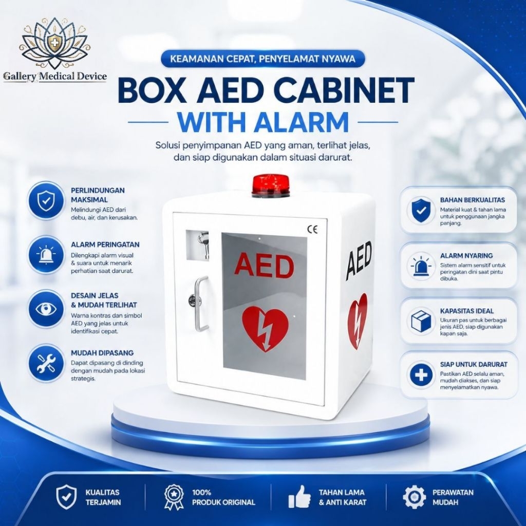 BOX AED CABINET / BOX AED WALL CABINET / BOX AED WITH ALARM