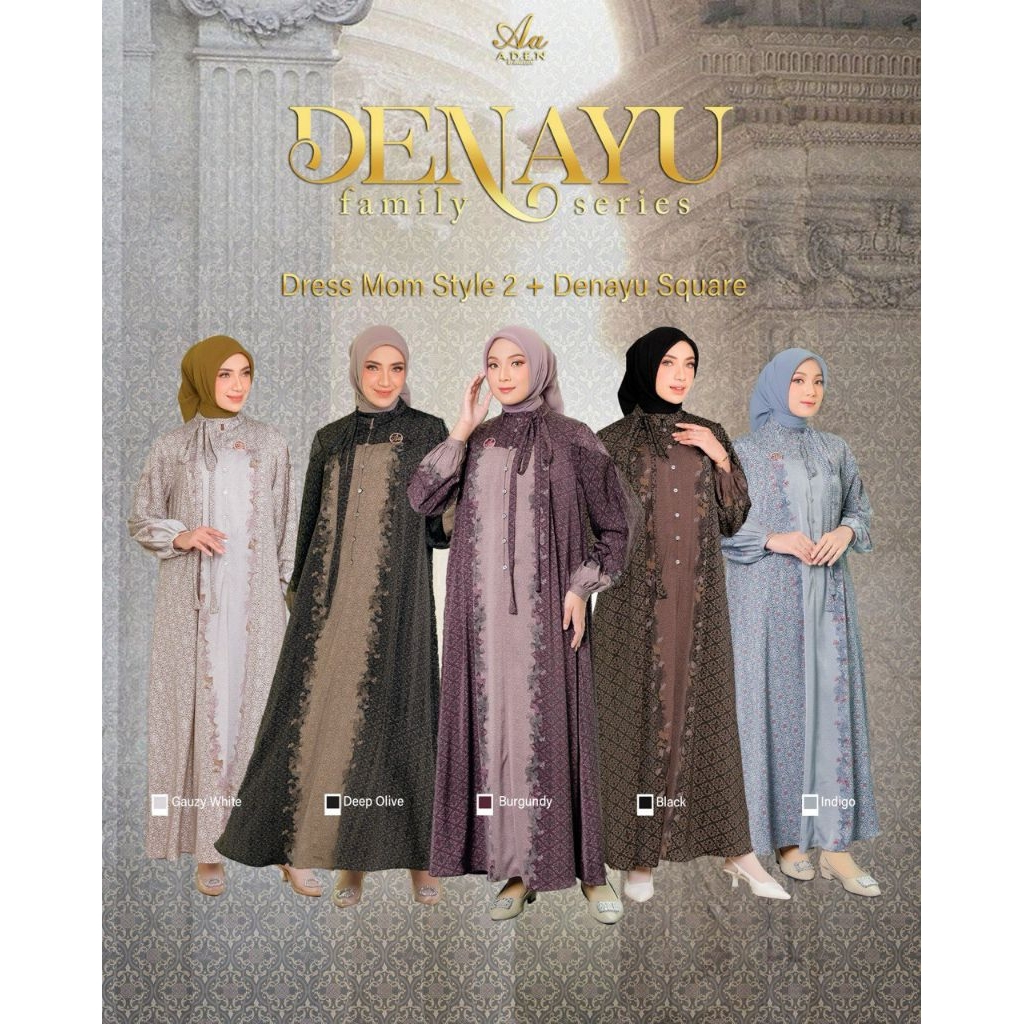 [ STYLE 2 ] DENAYU DRESS BY A.D.E.N HIJAB | GAMIS ADEN MOTIF BATIK MEWAH