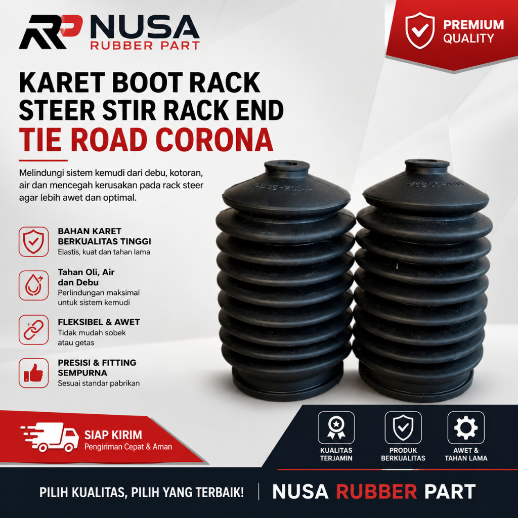 Karet Boot Rack Steer Stir Rack End Tie Road CORONA