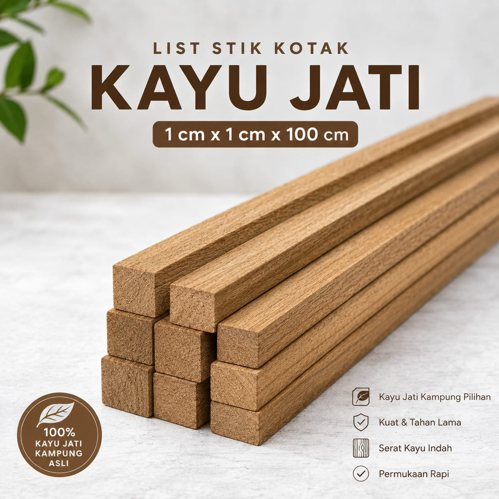 lis kayu jati untuk kerajinan