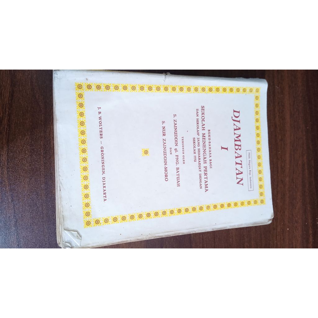 Buku bahasa - djambatan jilid 1