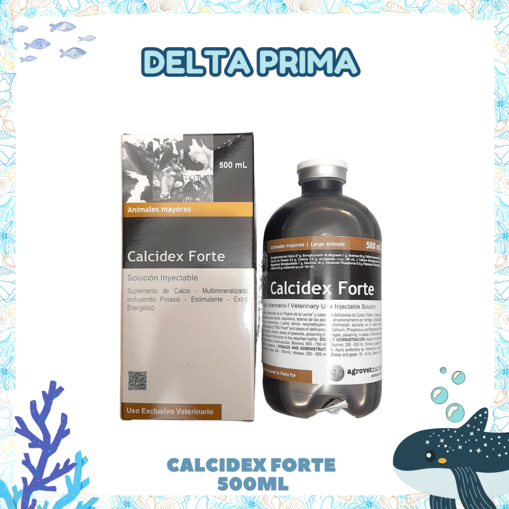 Calcidex Forte 500ml - Untuk Ketosis Sapi Ambruk Milk Fever Bagi Ternak